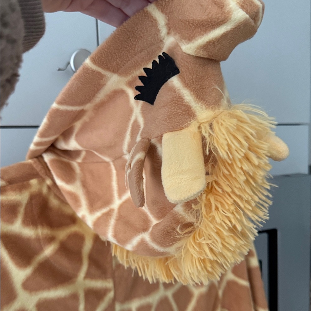 Xhilaration Giraffe Print Jumpsuit in Brown and Cream - Picture 3 of 3